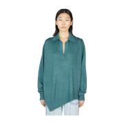 Isabel Marant Bohemian Urban V-ringad Stickad Tröja Green, Dam