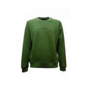 John Richmond Grön Bomullsblandning Sweatshirt med Logodetalj Green, H...