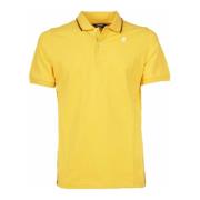 K-Way Gul Slim-Fit Polo Skjorta Yellow, Herr