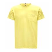 K-Way Stilfull Gul T-Shirt för Män Yellow, Herr