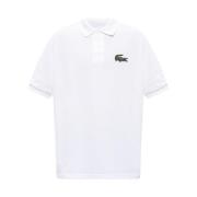 Lacoste Logo Polo Shirt, Bomull Kortärmad Design White, Herr