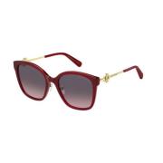 Marc Jacobs Röda solglasögon med bruna rosayansade linser Red, Dam