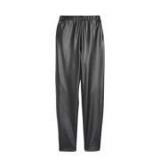 Max Mara Leather Trousers Black, Dam