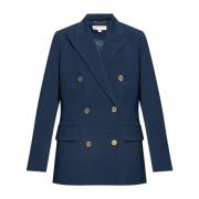 Michael Kors Dubbelknäppt blazer Blue, Dam