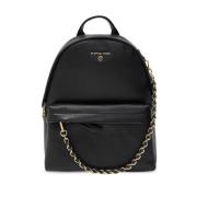 Michael Kors Leather backpack with logo Black, Dam