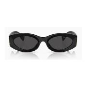 Miu Miu Stiliga svarta solglasögon för kvinnor Black, Dam