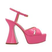 Moschino Höga klack sandaler Pink, Dam
