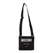 Moschino Herr Cross Body-väska - Stil 2555 Black, Herr