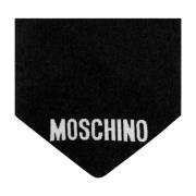 Moschino Sjal med logotyp Black, Unisex