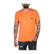 Moschino Herr Vår/Sommar Logo Print T-shirt Orange, Herr