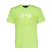 Moschino Slim Fit Rund Hals T-Shirt Green, Herr