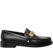 Moschino Eleganta Stängda Loafers Black, Dam