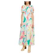 NAF NAF Maxi Klänning Multicolor, Dam