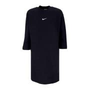 Nike Phoenix Fleece Oversized Ärmklänning Black, Dam