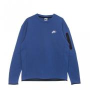 Nike Lätt Crewneck Sweatshirt - Sportswear Tech Fleece Blue, Herr