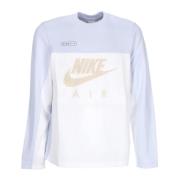 Nike Crew Football T-Shirt Grå/Vit/Vivid Sulfur White, Herr