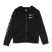 Nike Svart Zip Hoodie Sports Sweater Black, Herr