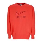 Nike Air Fleece Crewneck Sportkläder Red, Dam