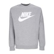 Nike Sportswear Club Graphic Crewneck Sweatshirt Gray, Herr