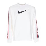 Nike Fleece Crewneck Sweatshirt White/Red/Black White, Herr