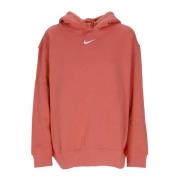 Nike Fleece Hoodie Essential Collection Madder Root/White Pink, Dam