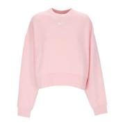 Nike Essentials Fleece Oversized Crew Sweatshirt Pink, Dam