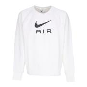 Nike Lättvikts French Terry Crewneck Sweatshirt White, Herr