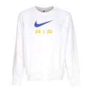 Nike Lättvikts French Terry Crewneck Sweatshirt White, Herr