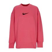 Nike Oversized Fleece Crewneck Sportkläder Pink, Dam