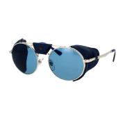 Persol Polariserade solglasögon med avtagbara läderaccessoarer Gray, U...