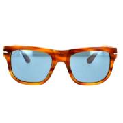 Persol Stiliga solglasögon med blå lins Orange, Dam