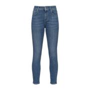 Pinko Smickrande Skinny Jeans för Kvinnor Blue, Dam