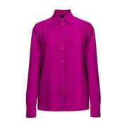 Pinko Lila knapp-upp skjortor Purple, Dam