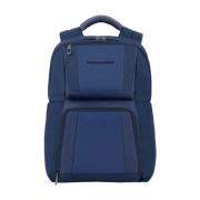 Piquadro Blå Bucket Bag Ryggsäck med iPad-fack Blue, Herr