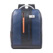 Piquadro Blå Bucket Bag & Ryggsäck - Stilren och rymlig Blue, Unisex
