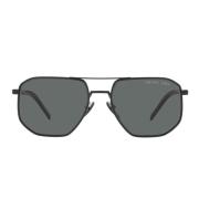 Prada Polariserade fyrkantiga solglasögon Black, Unisex