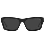 Prada Klassiska Rektangulära Polariserade Solglasögon Black, Unisex