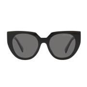 Prada Polariserade Cat-Eye Solglasögon Black, Unisex