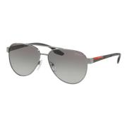 Prada Linea Rossa Stubb SPS 54T Solglasögon Gray, Herr