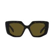 Prada Stiliga Prada solglasögon med oregelbunden form Black, Unisex