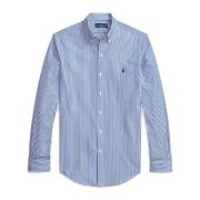 Ralph Lauren Avslappnad Bomullsskjorta - XL Blue, Herr
