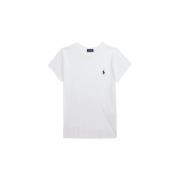 Ralph Lauren Vit Bomull Jersey T-shirt White, Dam