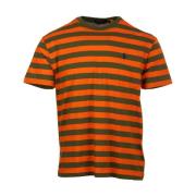 Ralph Lauren Klassisk Bomull T-Shirt Kollektion Orange, Herr