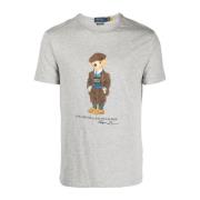 Ralph Lauren Bomull Casual T-shirt för Män Gray, Herr