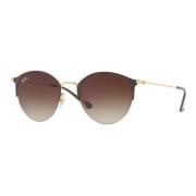 Ray-Ban Brown Gold/Brown Shaded Sunglasses RB 3582 Brown, Unisex