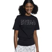 Stella McCartney Svart Logo Print T-Shirt Black, Dam