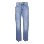 Stella McCartney Vintage Medium Blue 90 Crop Flare Jeans Blue, Dam