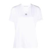 Stella McCartney Vit Dam T-shirt - Aw23 Kollektion White, Dam