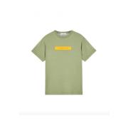 Stone Island Sage Green T-shirt med Micro Graphics Two Print Green, He...