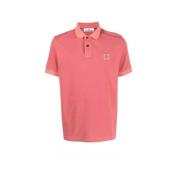 Stone Island Kortärmad Polo Shirt Pink, Herr